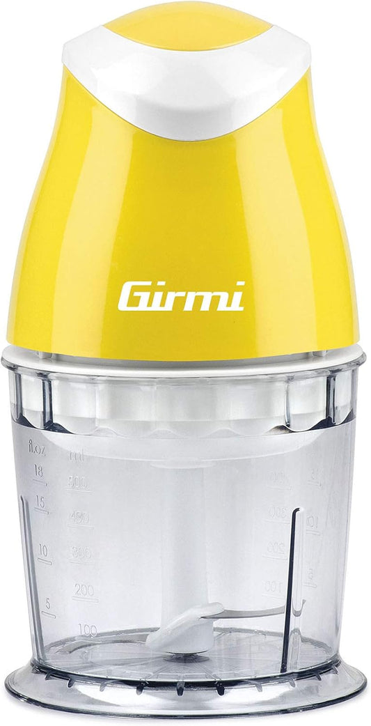 Girmi Chopper Stainless Steel Blades PULSE Operation 500 ml 350W Yellow