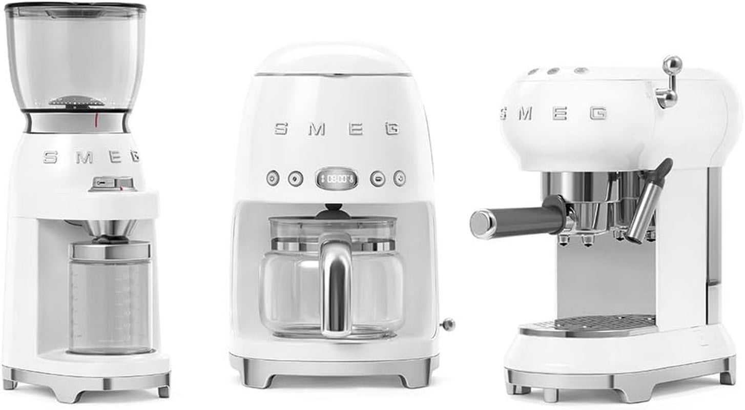 SMEG Retro Electric Coffee Grinder (White) CGF11WHUS