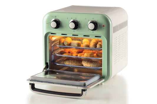 Ariete Vintage Electric Oven & Air Fryer 16L With Transparent basket With internal light