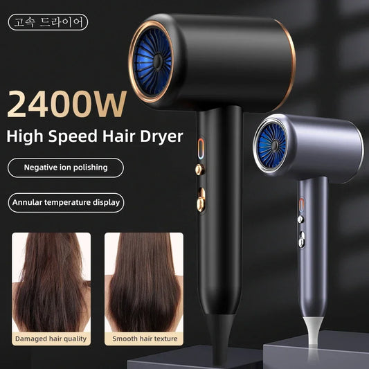 mubittu Professional Hair Dryer Hot & Cold Wind Air Brush Hairdryer 2400W