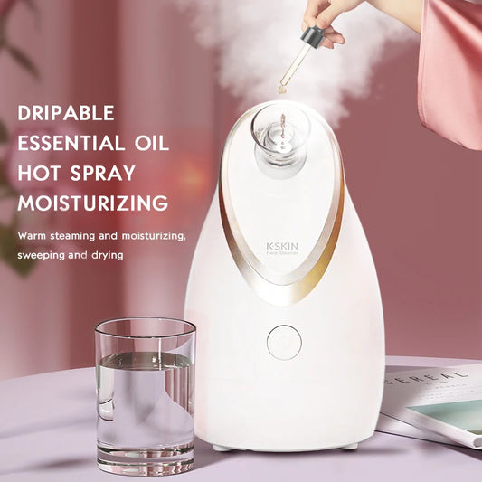 K-SKIN Nano Facial Steamer Machine Warm Mist Face Humidifier