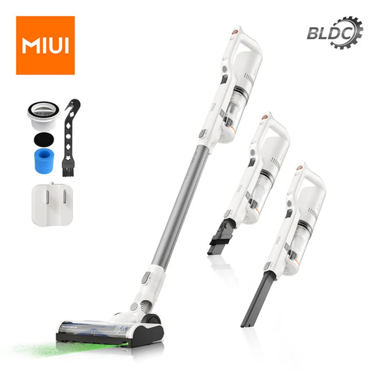 MIUI Cordless Vacuum Cleaner 2-Speed Power Suction Laser illuminated 3-in-1