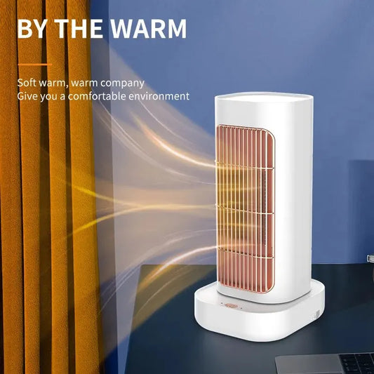 Portable Electric Heater Fan PTC Tip-Over Protection 1300W