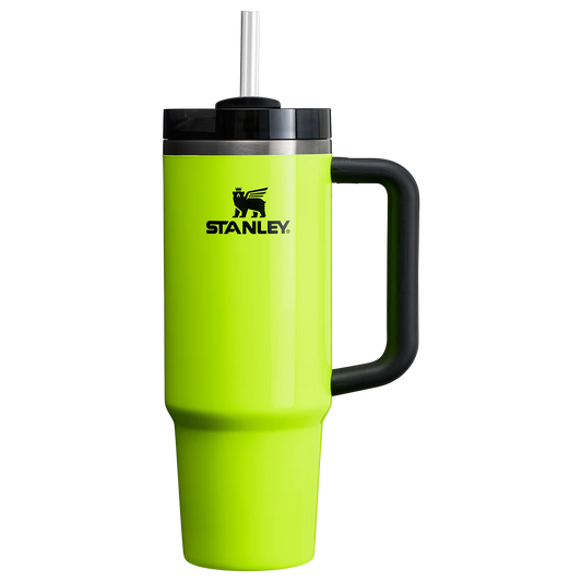 Stanley The Neon Quencher Tumbler with Handle & Straw Insulated Stainless Steel 900ml