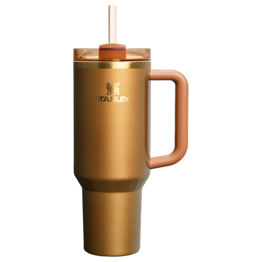 Stanley The Copper Tinsel Quencher Tumbler with Handle & Straw Insulated Stainless Steel 1200ml