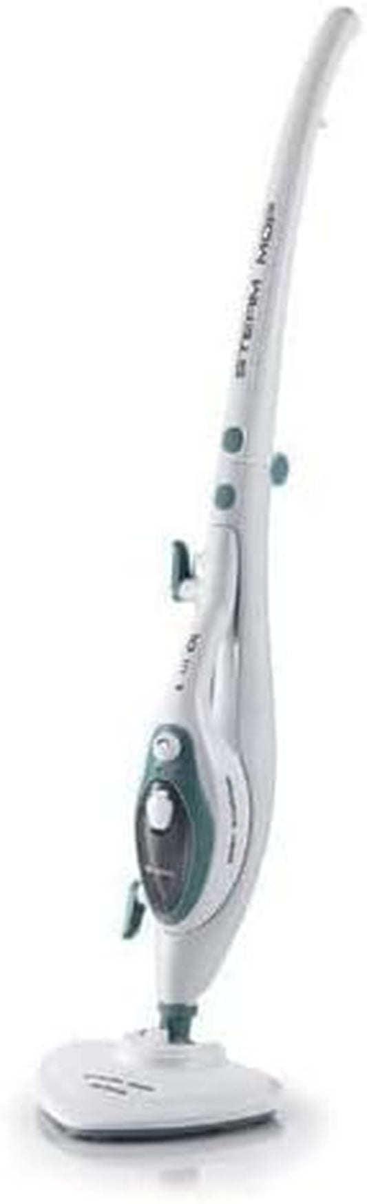 Ariete 4169 Steam Mop Scopa Lavapavimenti a Vapore Con Manico Pieghevole, 1500W, Bianco E Azzurro