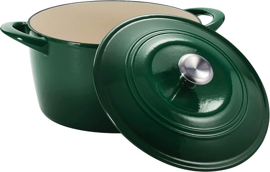 Tramontina 7 Qt Enameled Cast Iron Covered Tall round Dutch Oven (Basil) - 80131/360DS