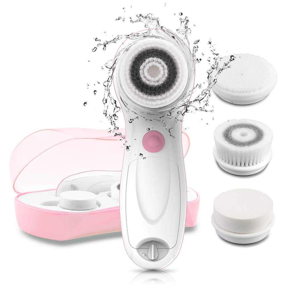 Touchbeauty Facial Cleansing & Exfoliator Brush Set 3 Professional Cleansing Brush Heads |Waterproof