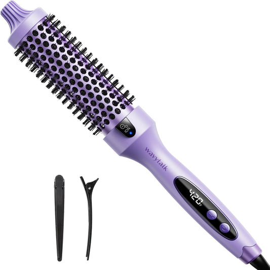 Wavytalk Thermal Brush Tourmaline Ceramic Negative Ion Technology 5 Temperature Settings Purple