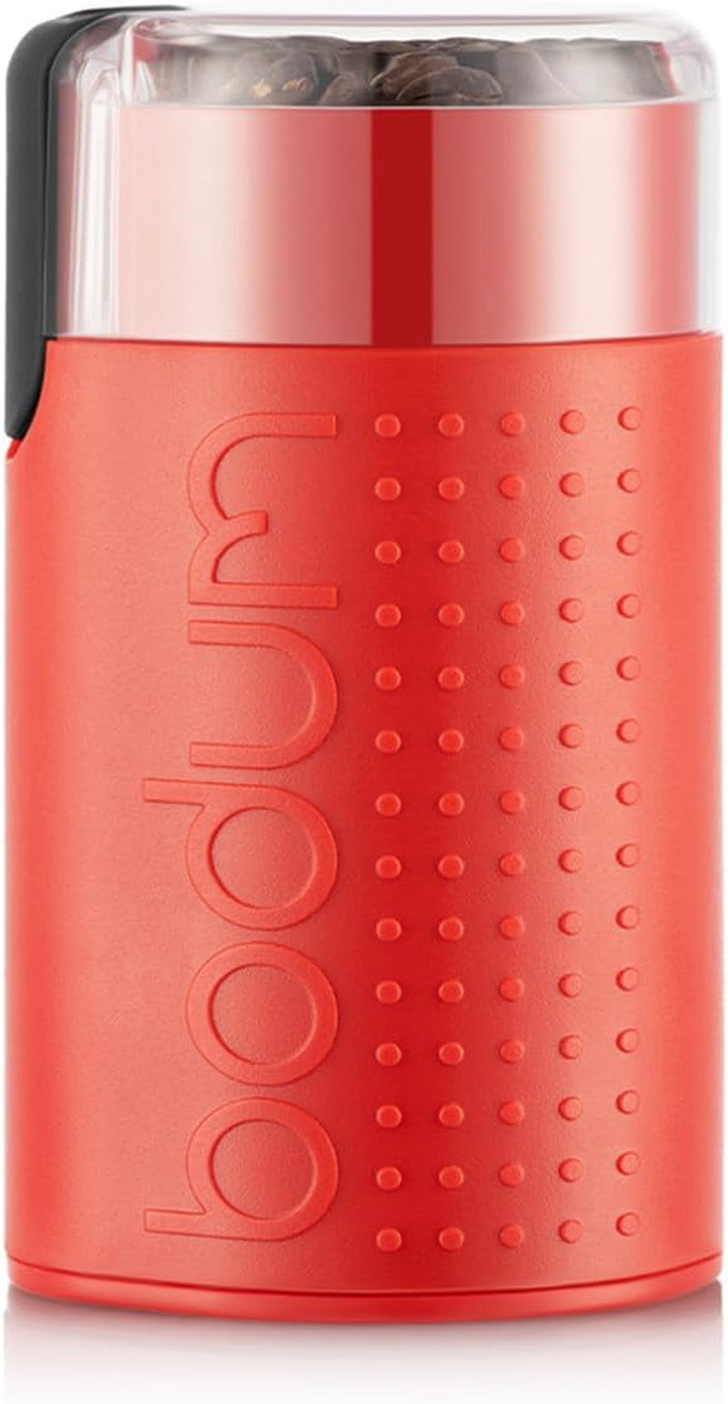 Bodum Bistro Electric Blade Coffee Grinder and Spice Grinde Red