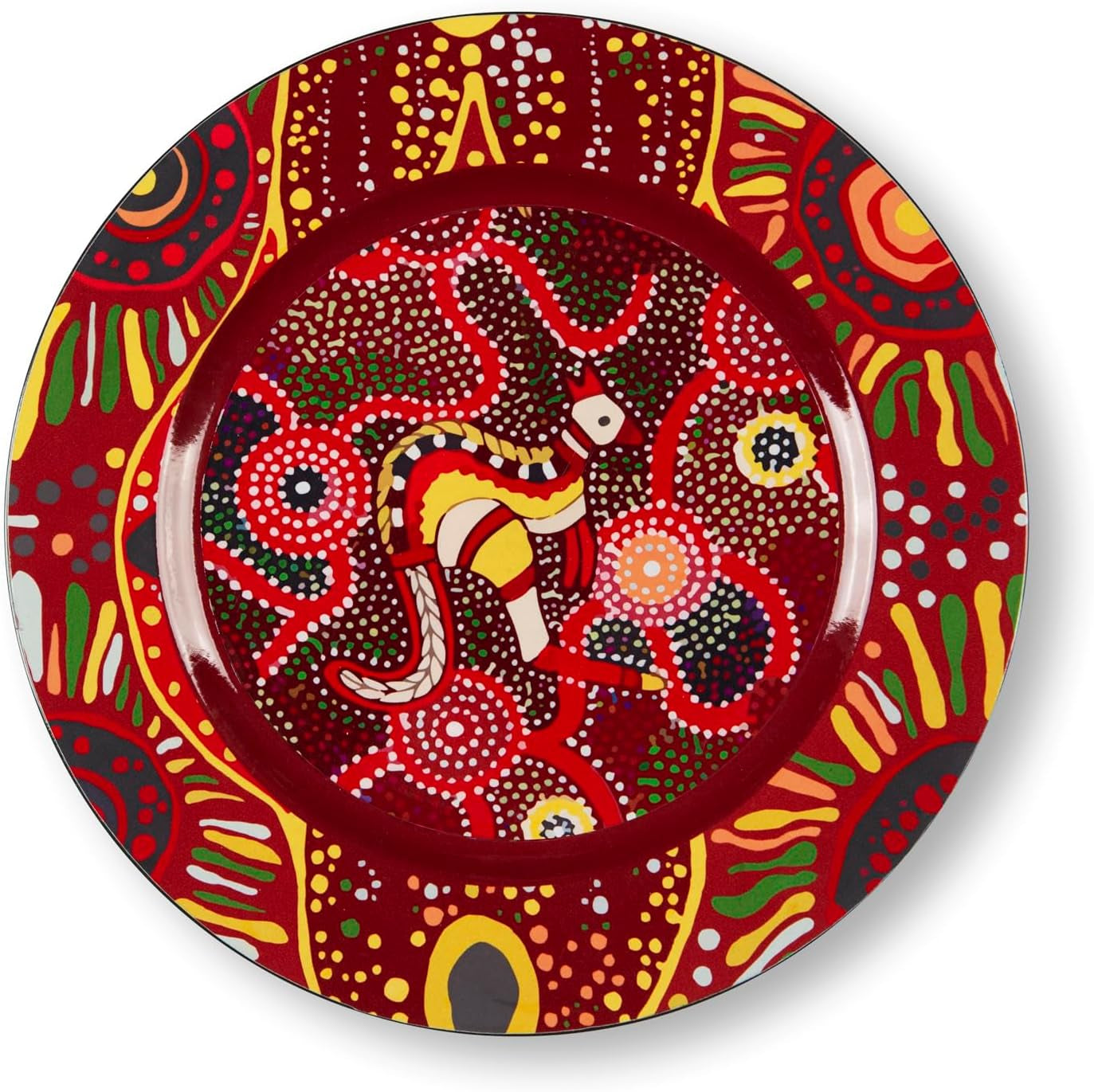 Excelsa Aboriginal Set of 6 Plate Diameter 33 cm Reusable