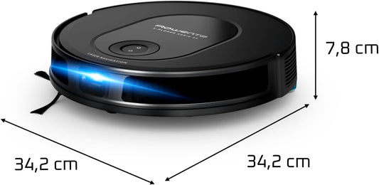 Rowenta X-PLORER Series Robot Vacuum Cleaner with Laser Navigation & Smart Aqua Power System with Remote Control