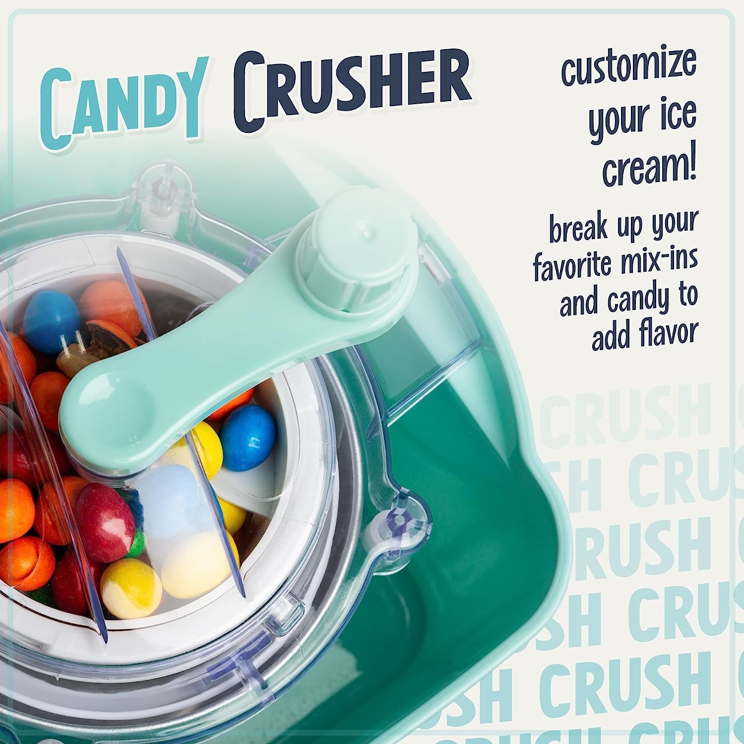 Nostalgia Electric Ice Cream Maker with Candy Crusher