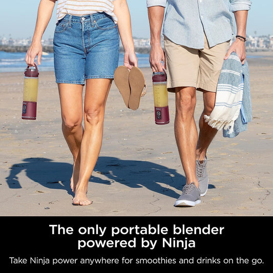 Ninja BC151CR Blast Portable Blender, Cordless, 18Oz. Vessel, Personal Blender-For Shakes & Smoothies, BPA Free, Leakproof-Lid & Sip Spout, USB-C Rechargeable, Dishwasher Safe Parts, Cranberry Red