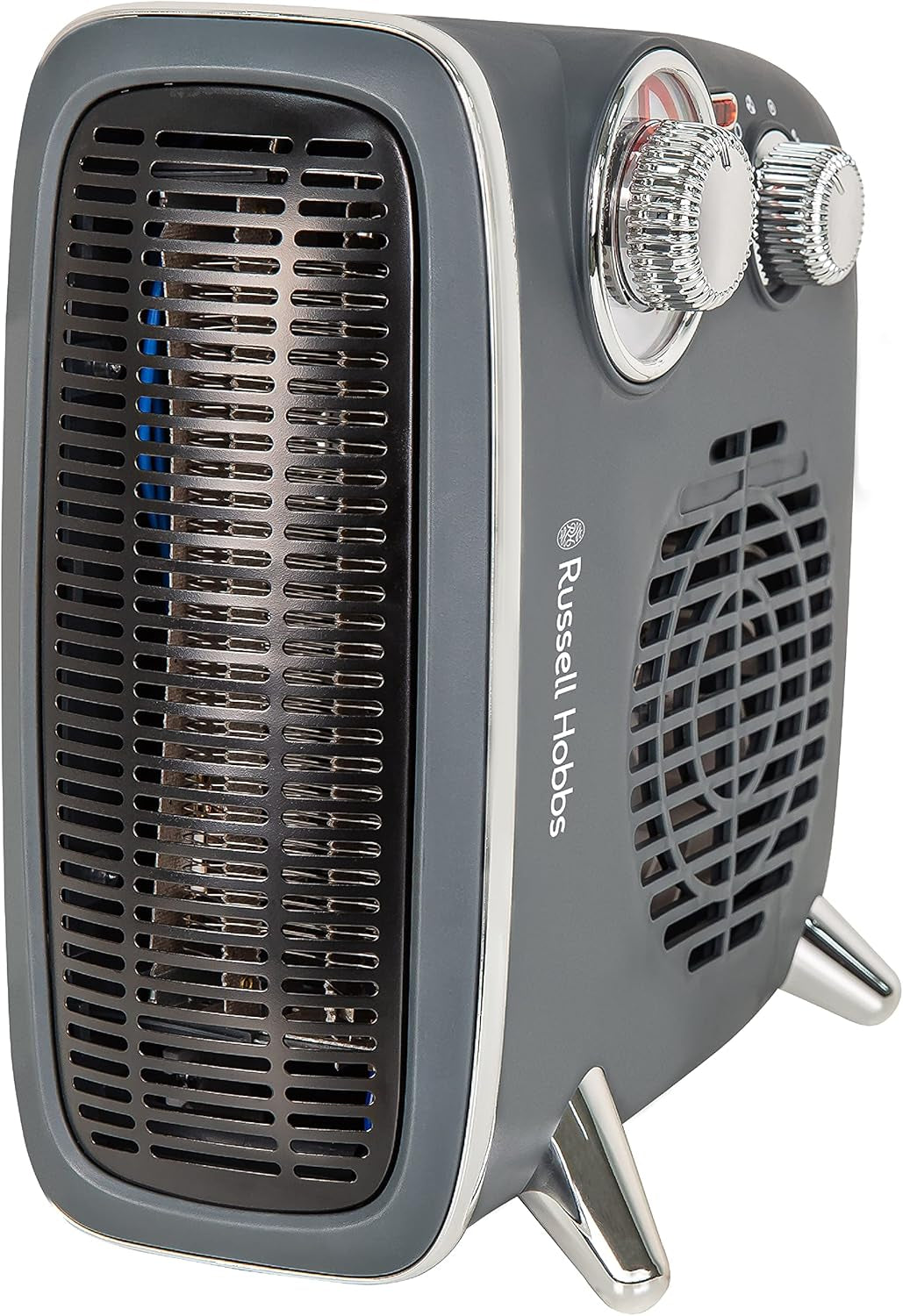 Russell Hobbs Retro Electric Heater 2 Heat Settings 1800W Gray