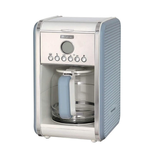 Ariete Vintage Beige American Coffee Machine Programmable up to 24 hours in advance Sky Blue