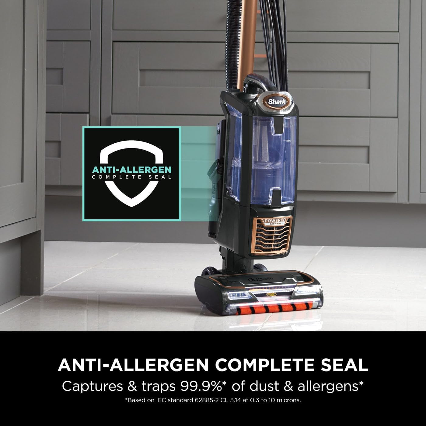 Shark Corded Upright Vacuum Cleaner with anti Hair Wrap Technology & Duoclean 750W 4 Attachments