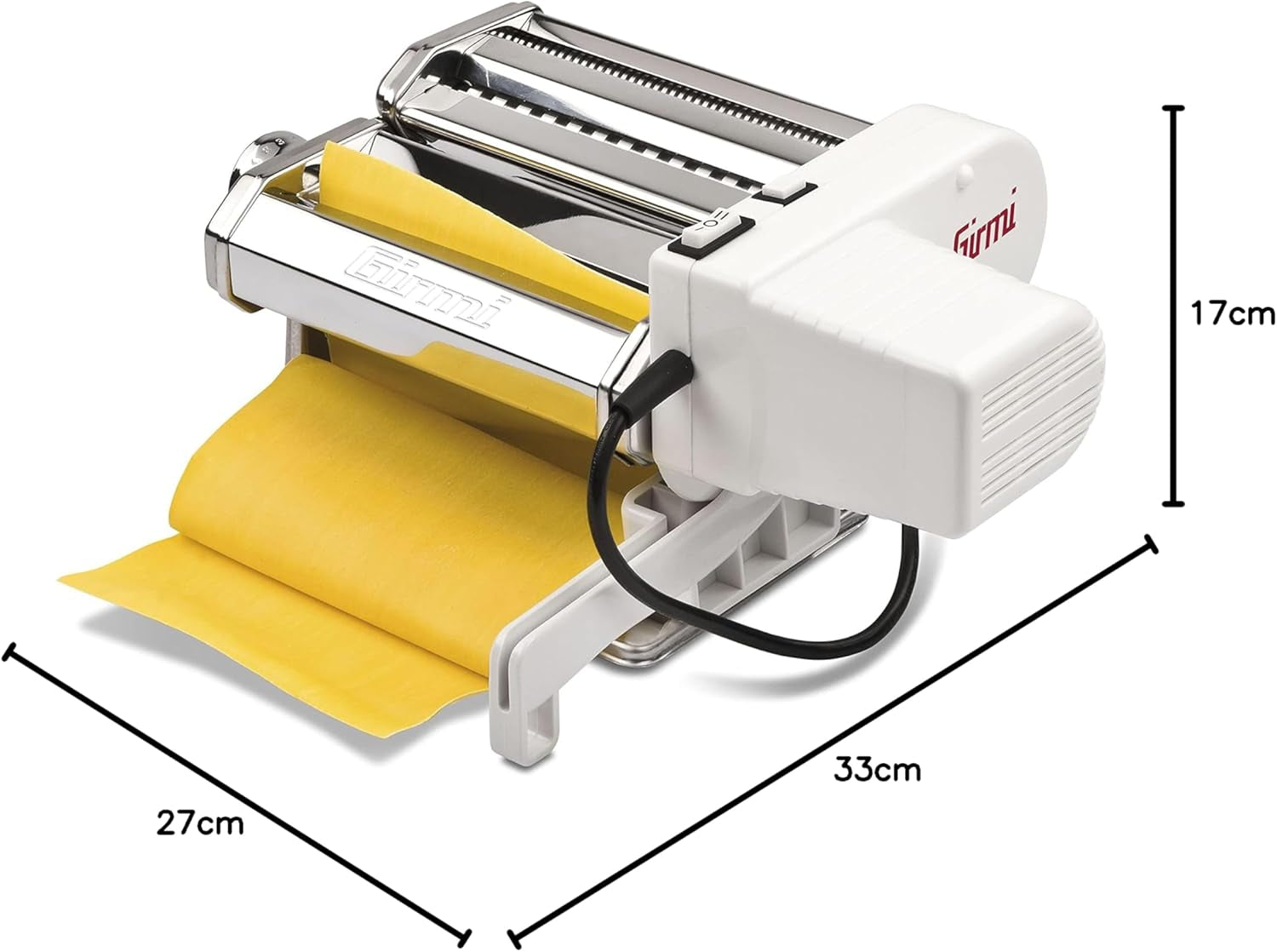 Girmi Electric Pasta Maker Stainless Steel With 5 Pasta Sizes & 2 Operating Speeds 90W