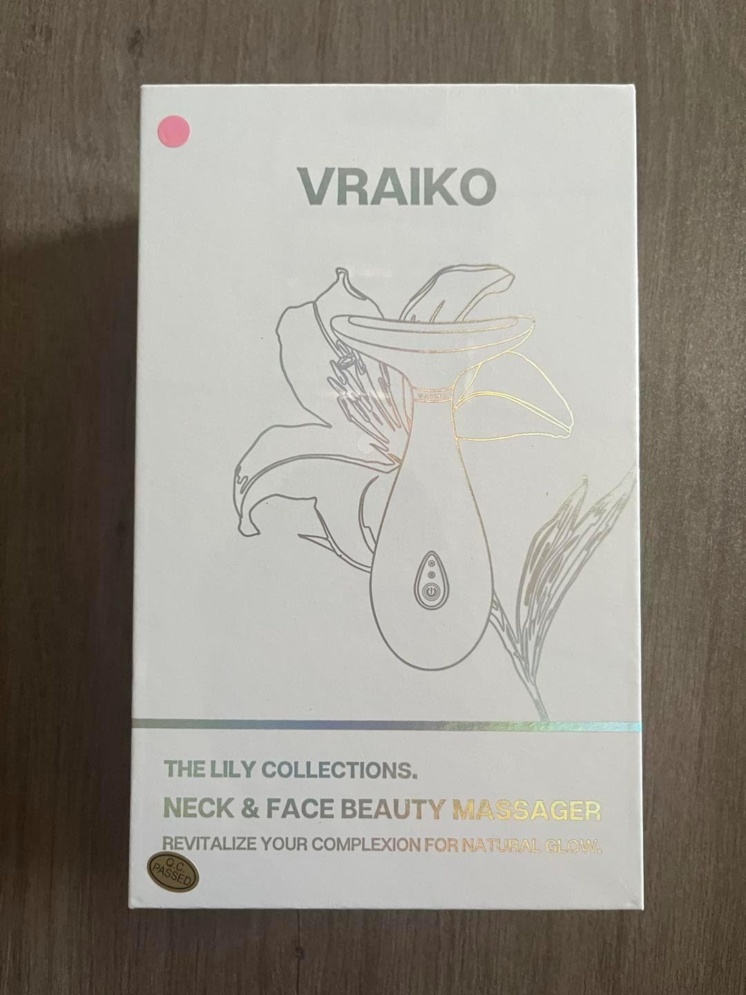 VRAIKO Lily Neck Face Massager | Face Sculpting Tool Triple Action LED and Vibration for Anti-Aging