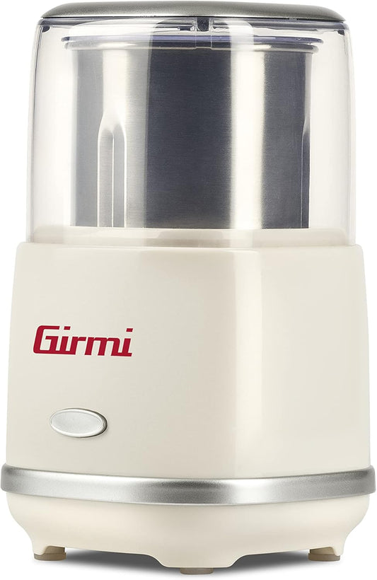 Girmi Spice and Coffee Grinder Double Lid PULSE Operation 180W Cream