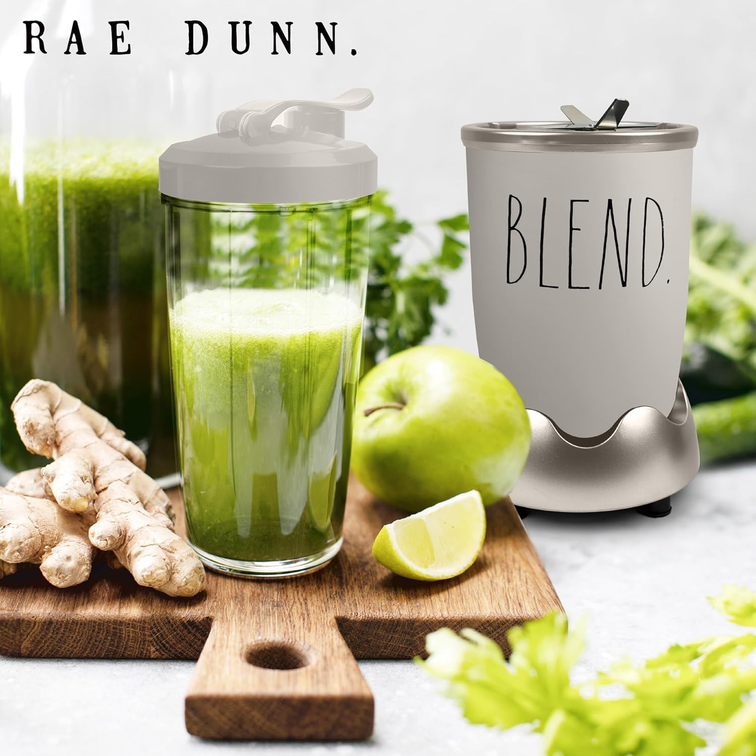 Rae Dunn Personal Blender | Crushes Ice | 600W Beige