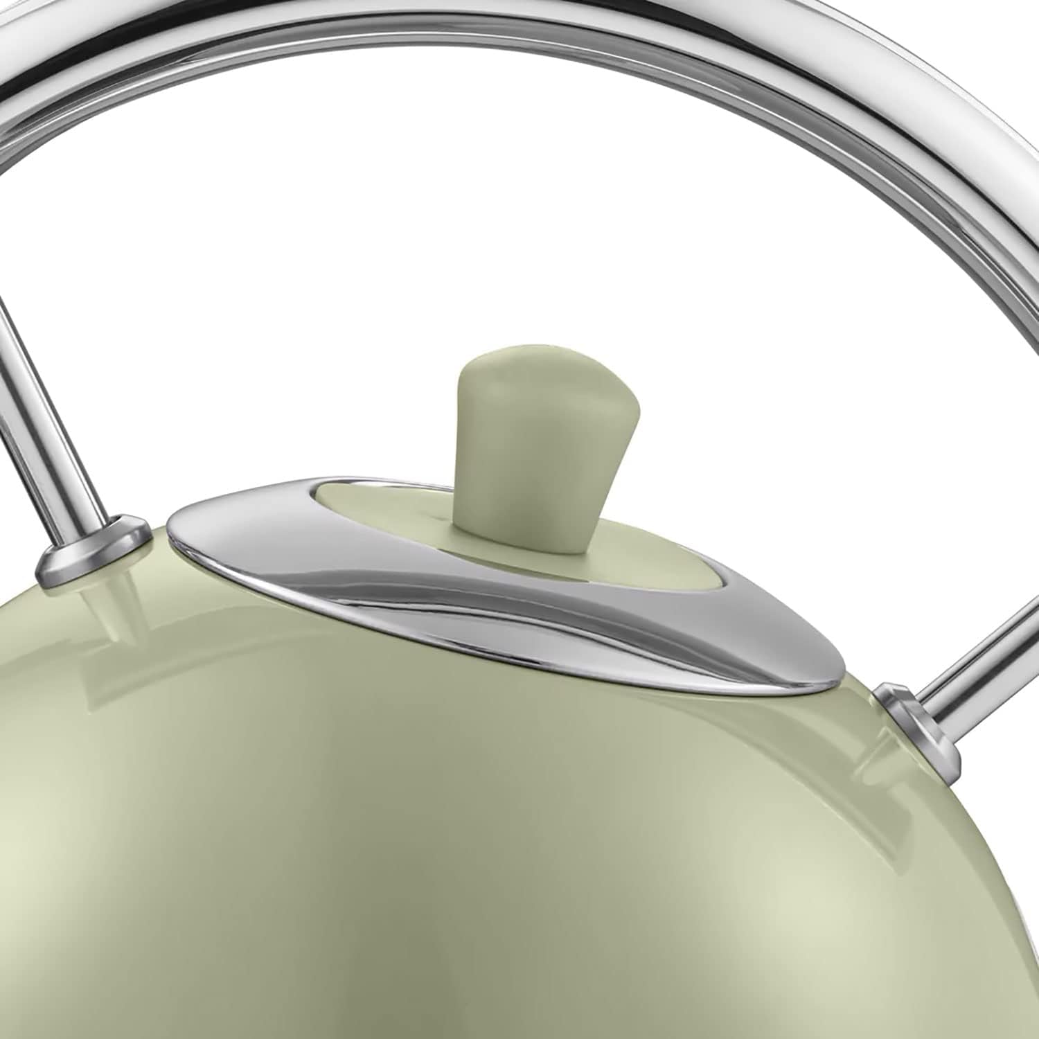 Swan Retro Breakfast Set Stainless Steel Kettle 1.8L & 2-Slice Toaster 6 Level Browning Control Green Color