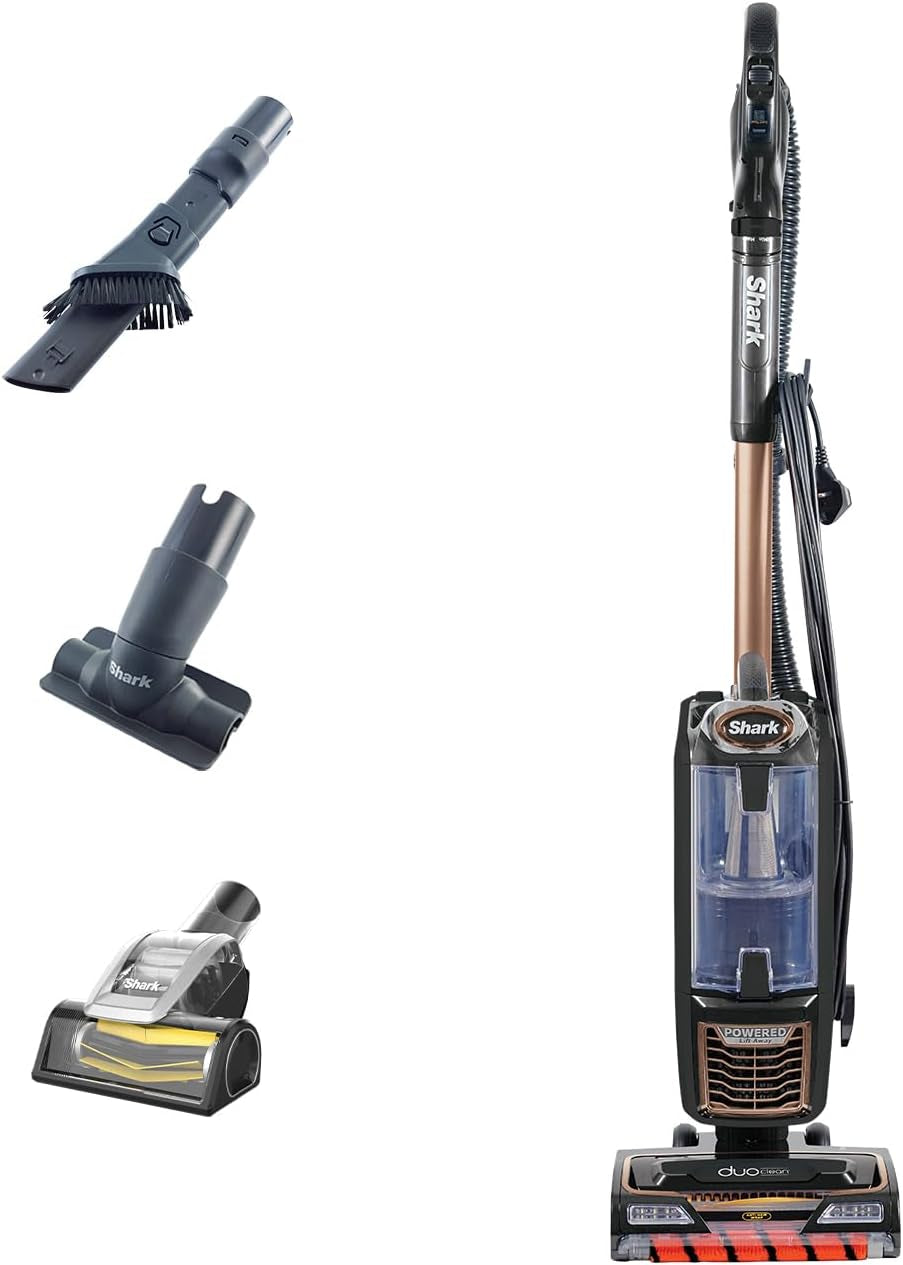 Shark Corded Upright Vacuum Cleaner with anti Hair Wrap Technology & Duoclean 750W 4 Attachments