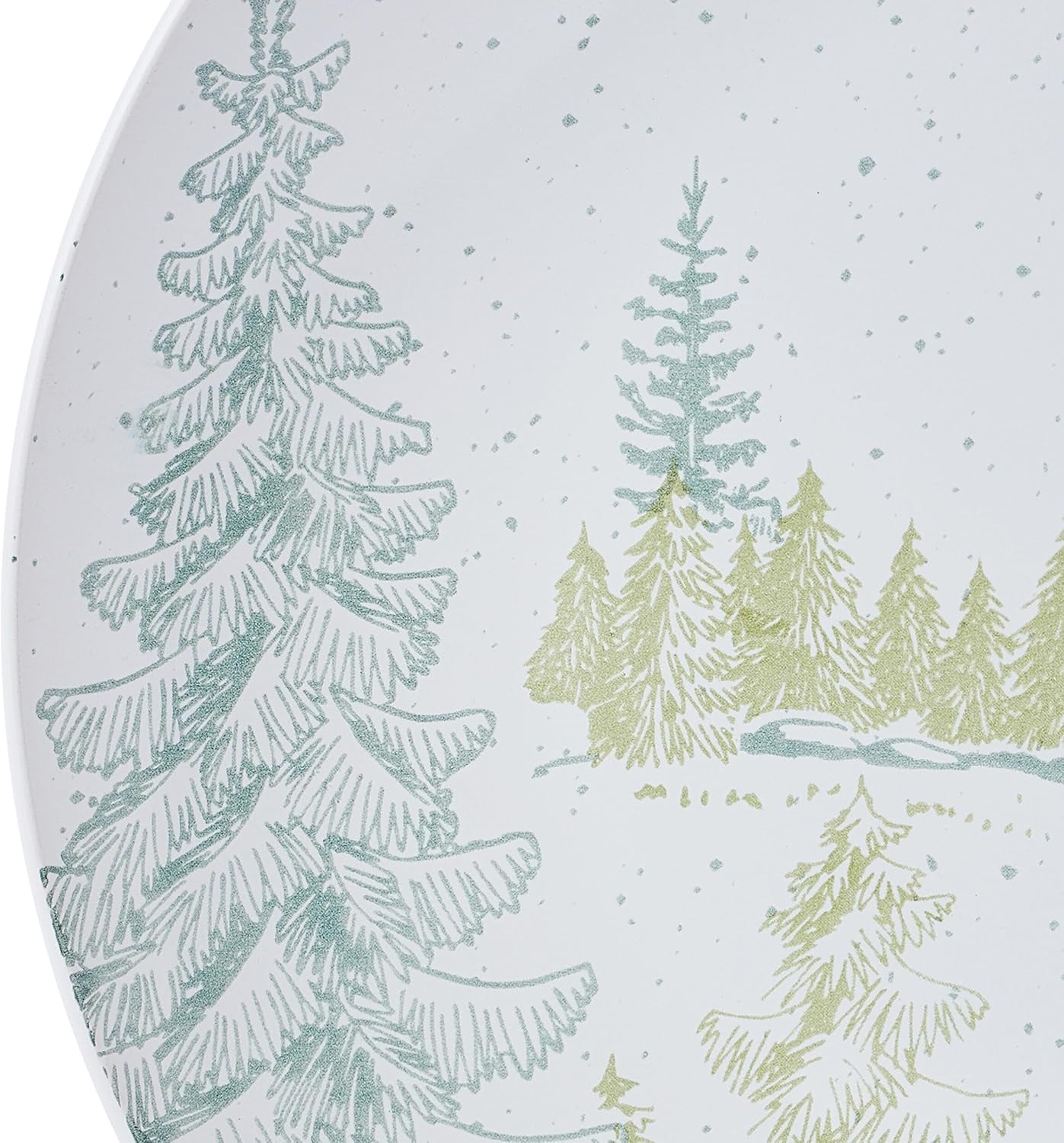 Pfaltzgraff Tranquil Trails Forest 12 Piece Dinnerware Plate Bowl Set, Service for 4