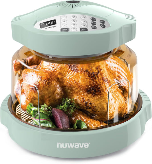 Nuwave Pro plus 2 Infra-Red Oven, Countertop, Convection, Cook Fresh or Frozen, No Defrosting or Preheating, Cook Healthy, 360 Surround Heat, Adjustable Temps, 100 Presets, 50 Memory, Tough Power Dome