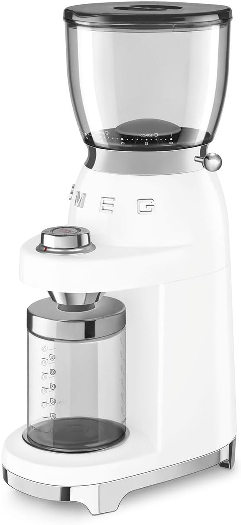 SMEG Retro Electric Coffee Grinder (White) CGF11WHUS