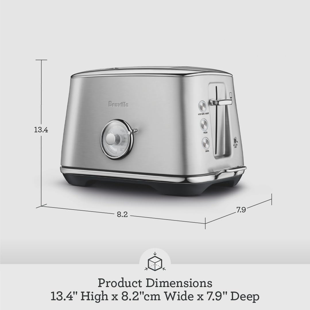 Breville the Toast Select™ Luxe 2-Slice Toaster, BTA735RCH, Royal Champagne