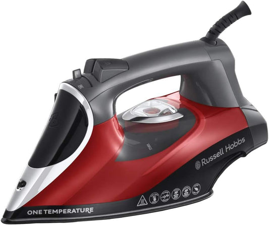 Russell Hobbs Steam Iron Ceramic Plate Self-Cleaning & Anti-Limescale 2600W