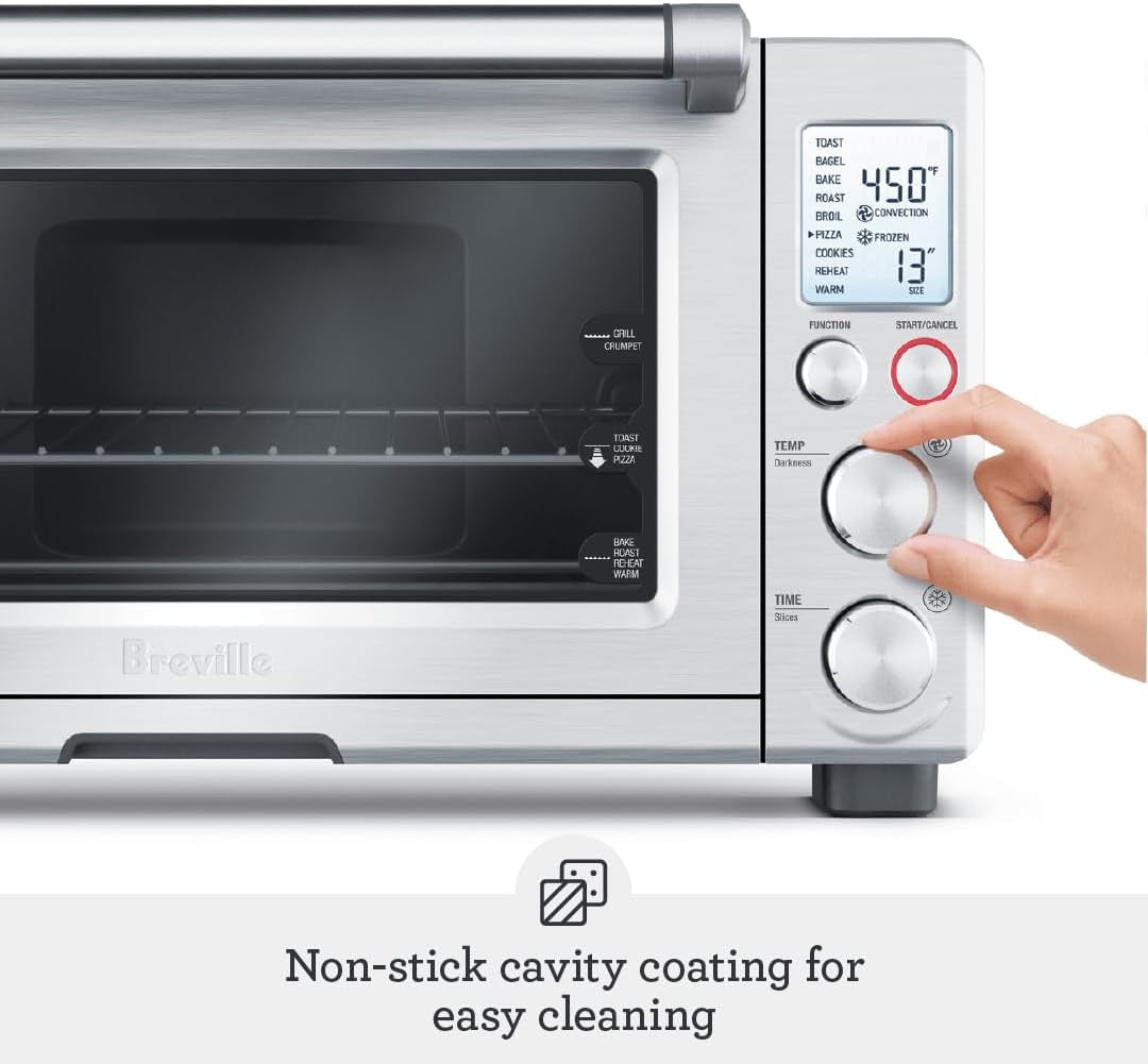 Breville the Smart Oven®, Convection Toaster Oven, Small Electric Countertop Oven, BOV800XL, Brushed Stainless Steel