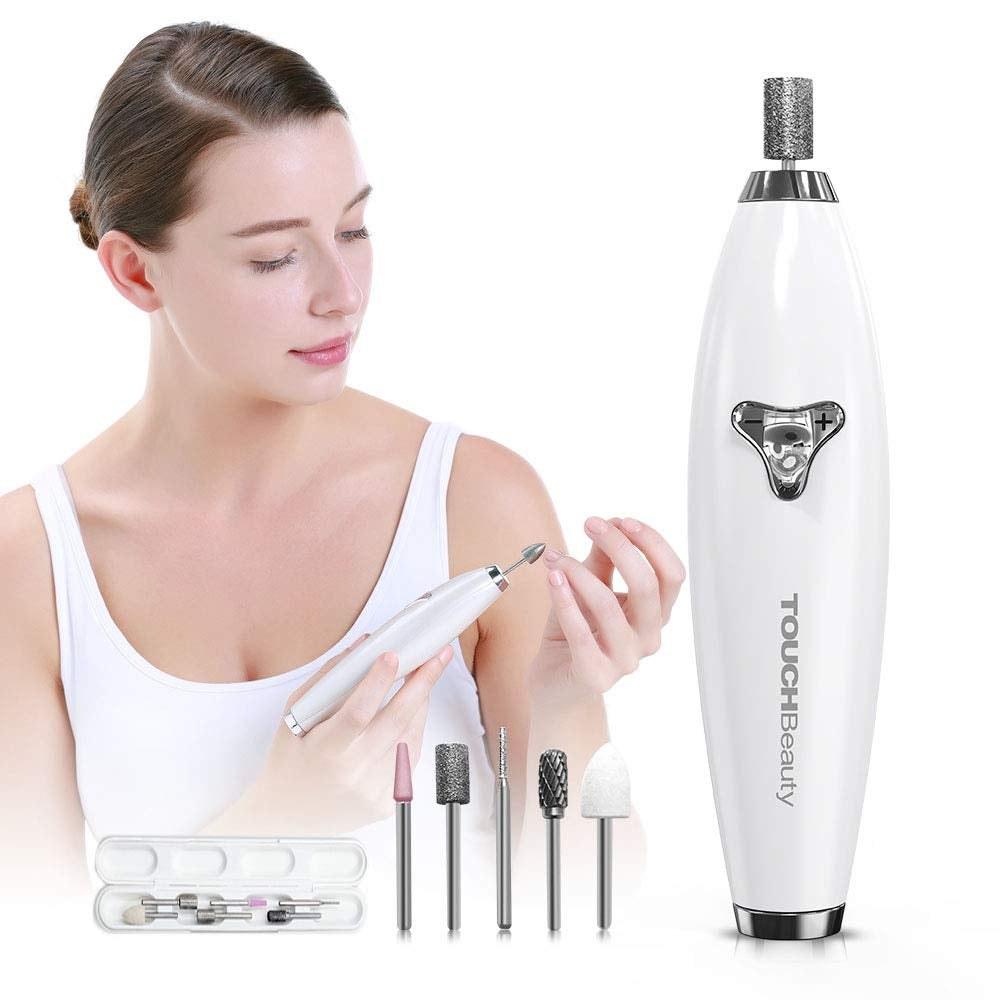 Touchbeauty 10 in 1 Professional Nail File Buffer Drill Machine for Acrylic Gel Nails Rechargeable