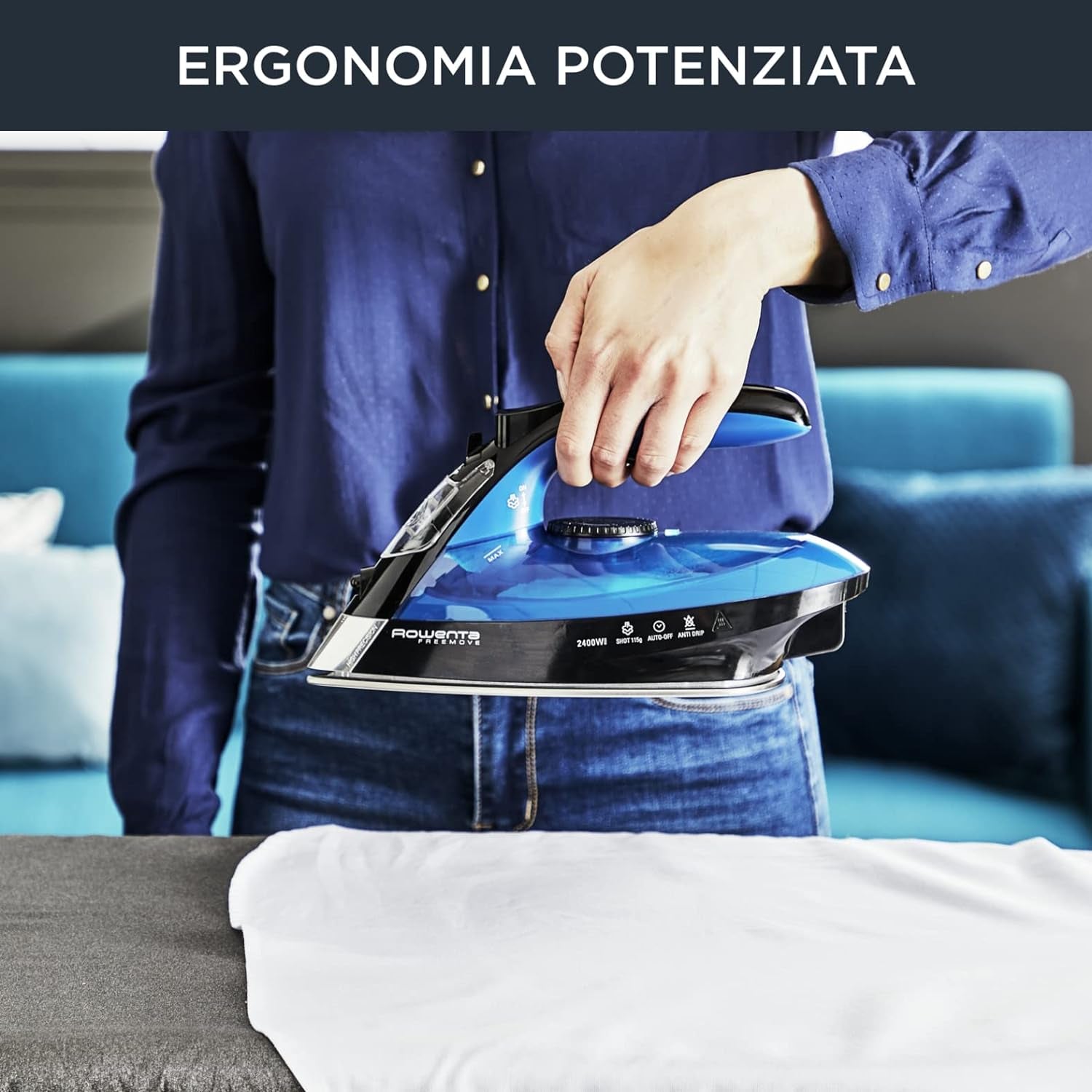 Rowenta Freemove Cordless Steam Iron Variable Steam Output 2400W