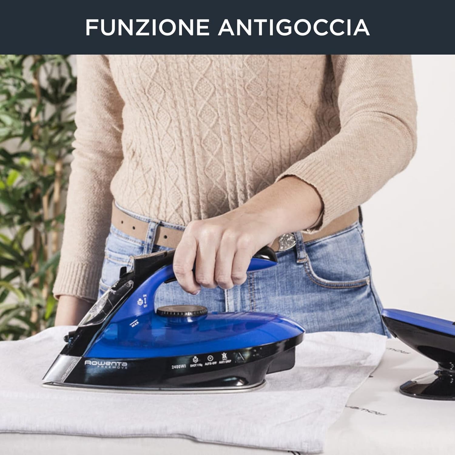 Rowenta Freemove Cordless Steam Iron Variable Steam Output 2400W