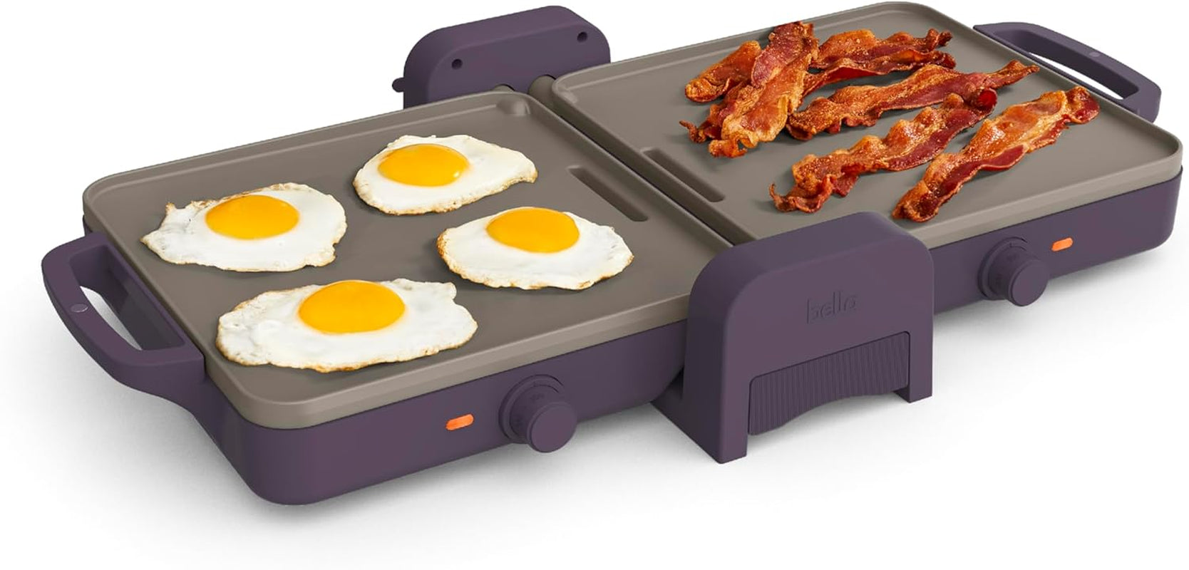 Bella Dual Temp Griddle Ceramic Nonstick Coating 2 Temperature 