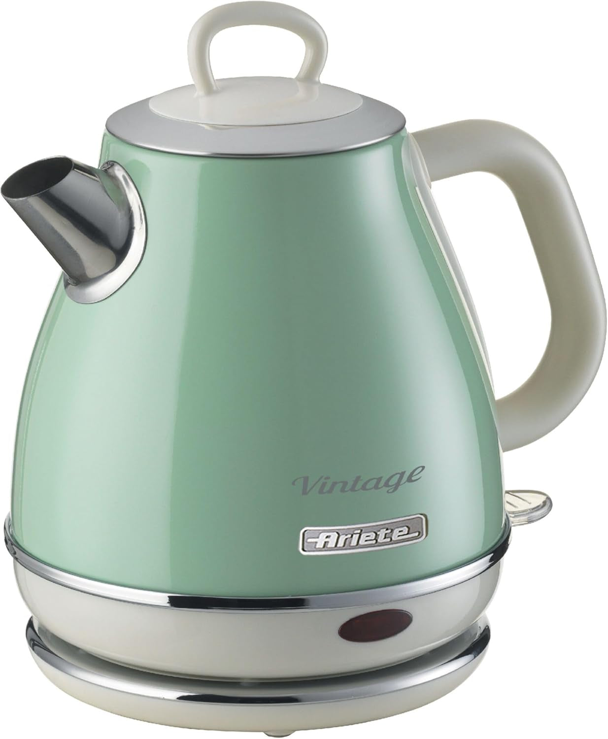 Ariete 2868 Vintage Bollitore Elettrico Di Design in Acciaio Inossidabile, 1600 W, 3 Cups, Verniciato, Verde