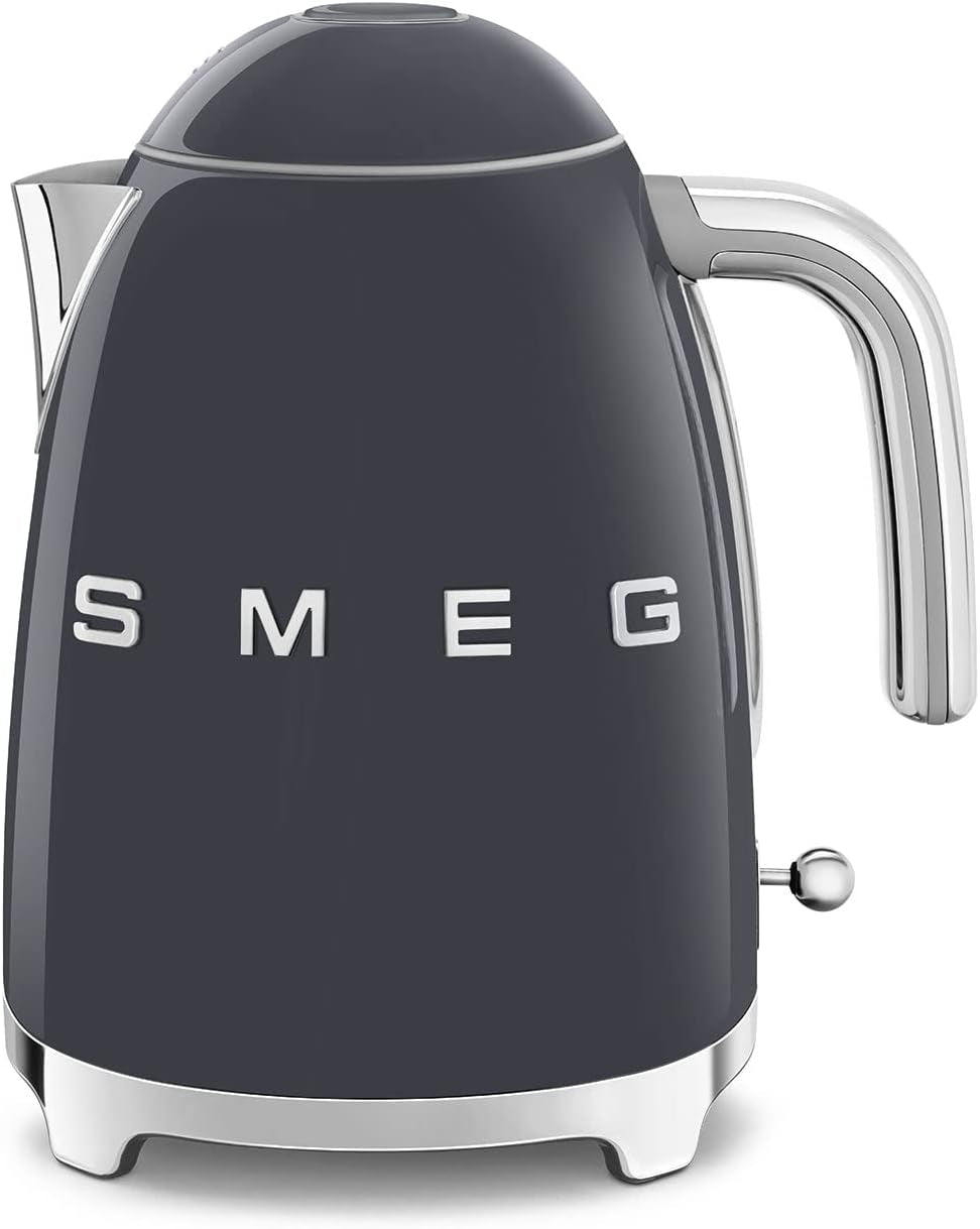 SMEG 50'S Retro Style 7 Cup Electric Kettle, Slate Grey KLF03GRUS