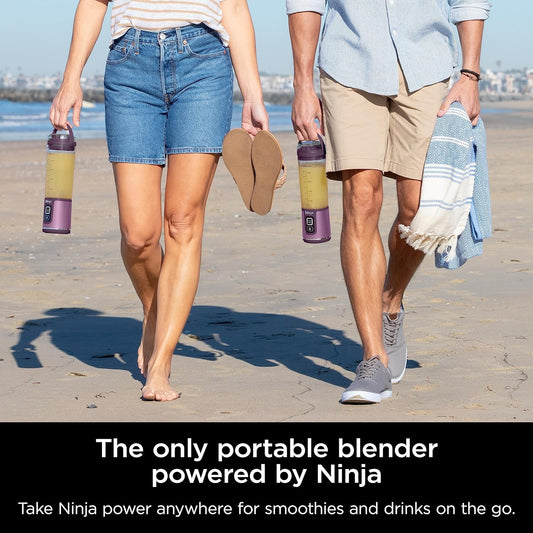 Ninja BC151PR Blast Portable Blender, Cordless, 18Oz. Vessel, Personal Blender-For Shakes & Smoothies, BPA Free, Leakproof-Lid & Sip Spout, USB-C Rechargeable, Dishwasher Safe Parts, Passion Fruit