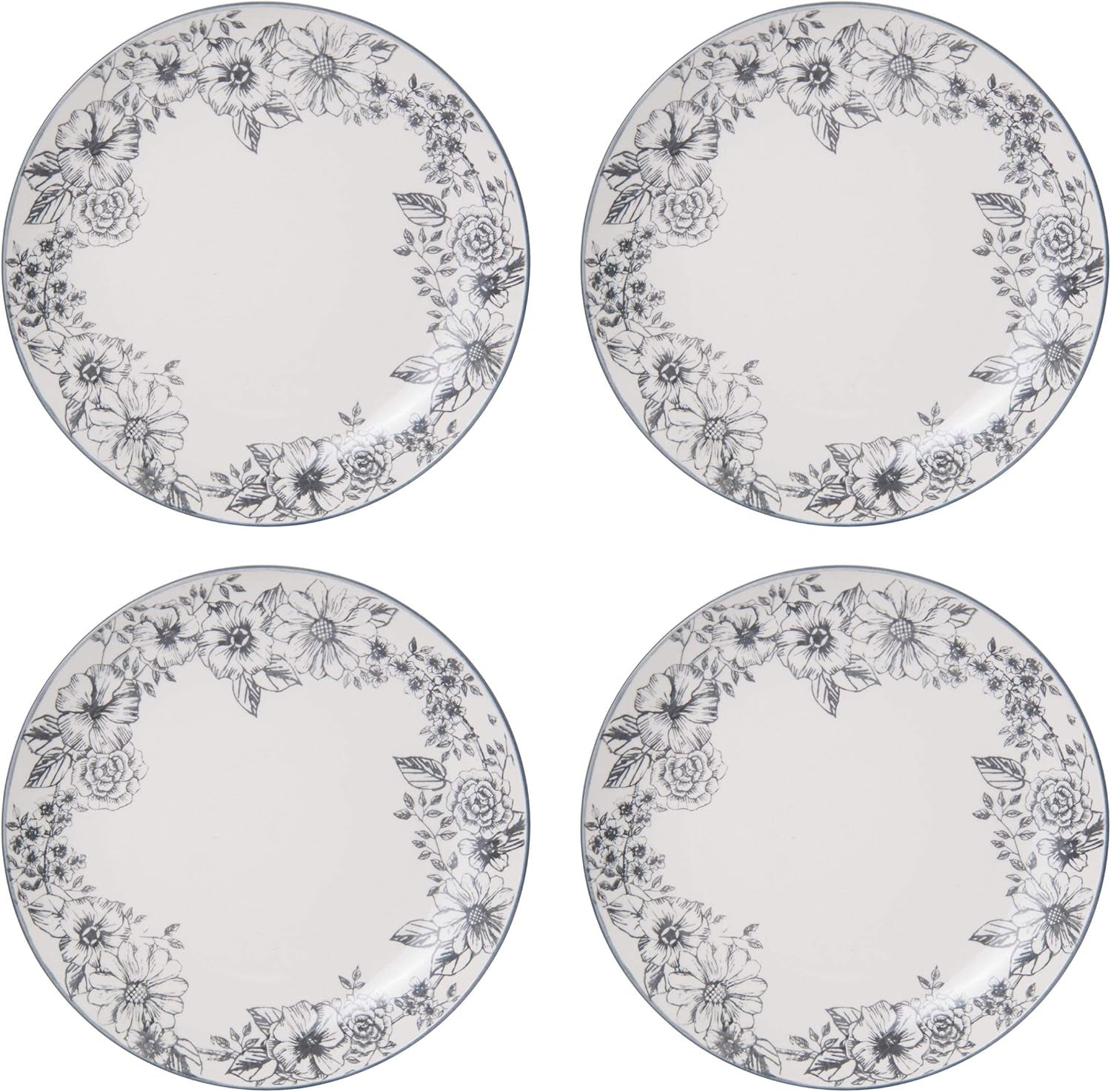 Pfaltzgraff Gabriela Gray 16-Piece Stoneware Dinnerware Set, Service for 4 - ,Gabriela Grey