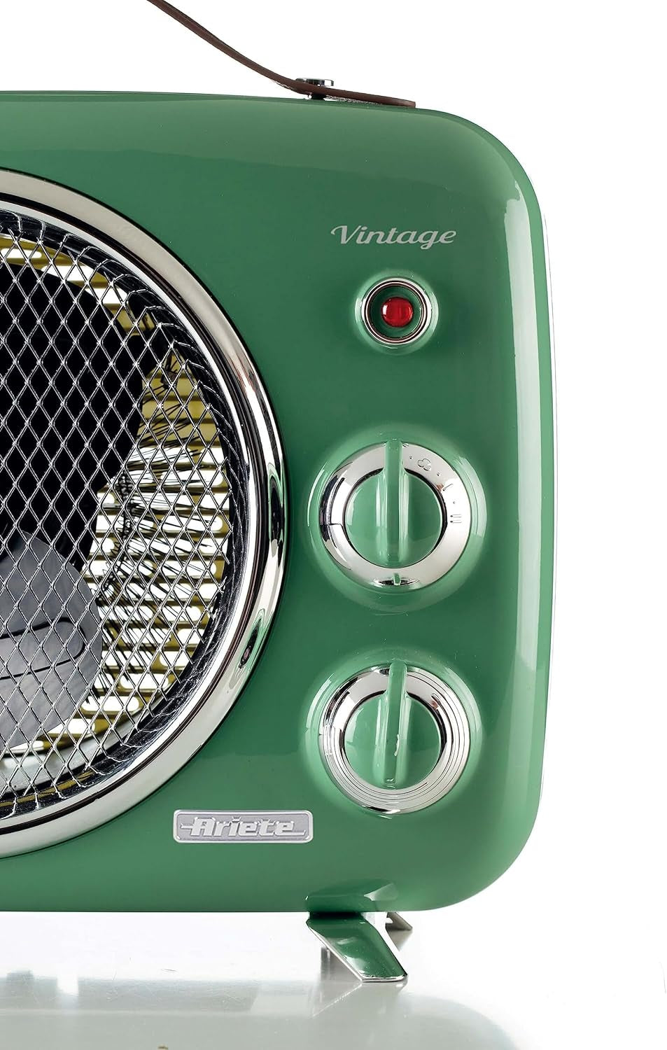 Termoventilatore Vintage, Freddo E Caldo, Termostato Regolabile, Maniglia per Facile Trasporto, 2000 W, Verde