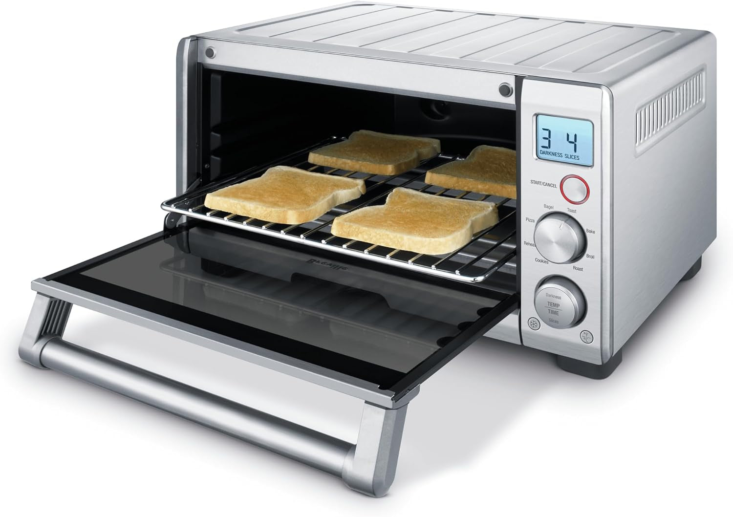 Breville BOV650XL the Compact Smart Oven Countertop Toaster Oven, Brushed Stainless Steel