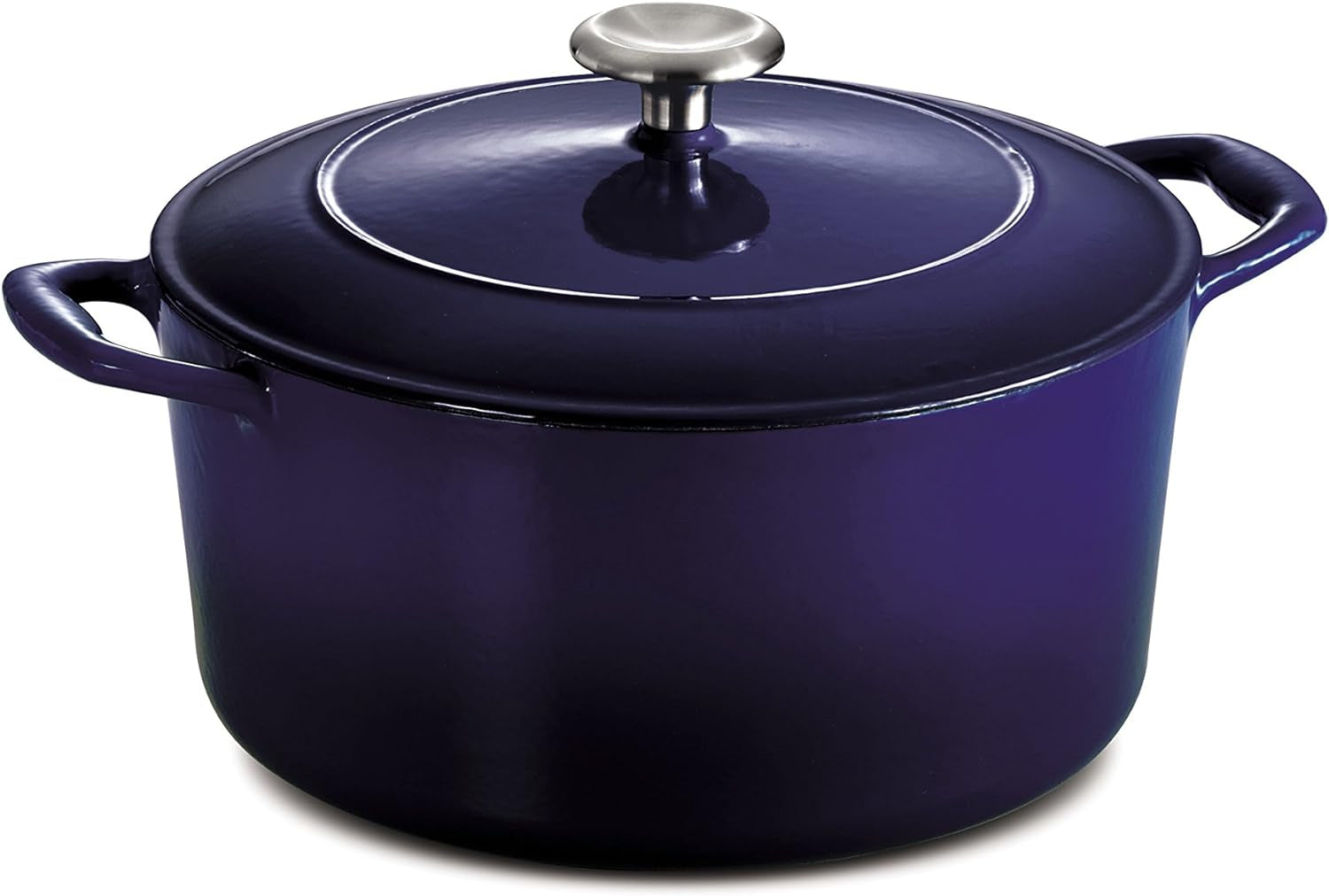 Tramontina Enameled Cast Iron Covered Dutch Oven Gradated Cobalt 5.5-Quart, 80131/075DS