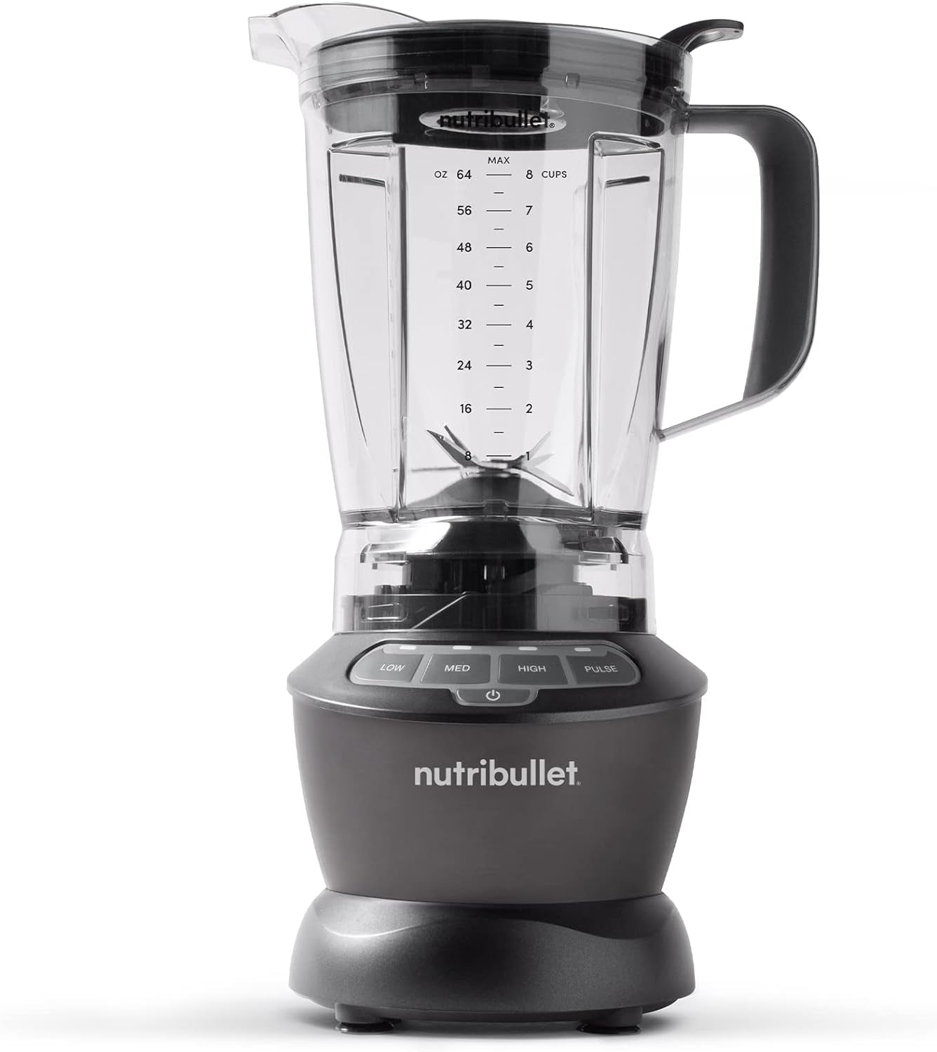 Nutribullet Countertop Blender for Shakes, Smoothies, Food Prep, and Frozen Blending, 64 Ounces, 1200 Watt, Dark Gray NBF50400