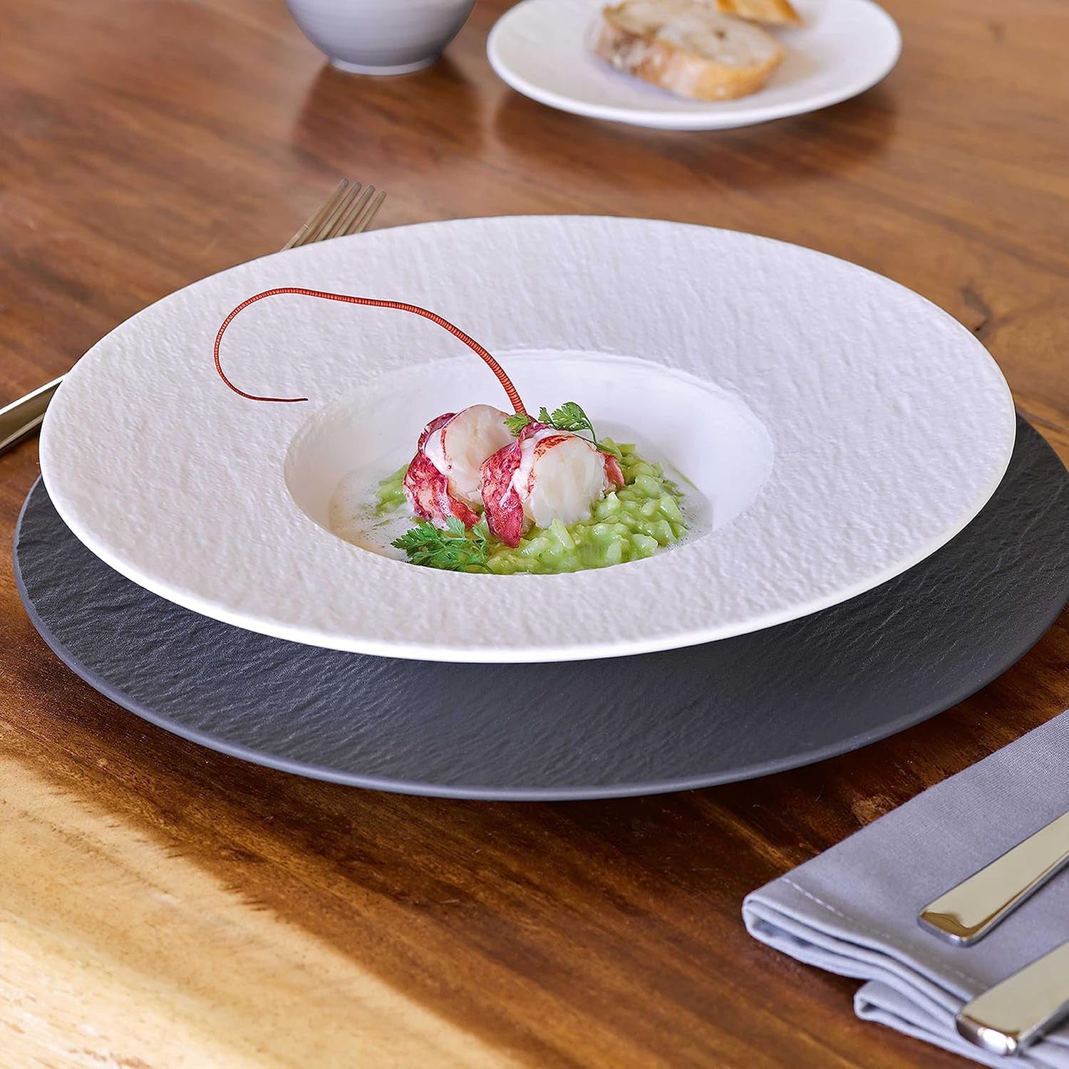 Villeroy & Boch – Manufacture Servizio Di Piatti 6 Pezzi Bianco, Lavabile in Lavastoviglie, Adatto per Microonde, Piatti Moderni, Set Piatti, Piatti Ceramica,Set Di Stoviglie, Porcellana Premium