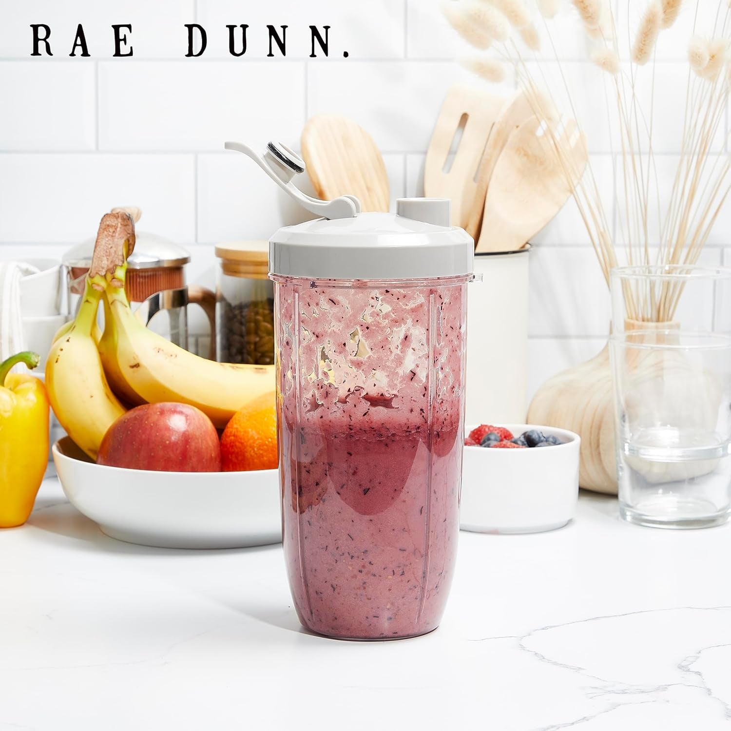 Rae Dunn Personal Blender | Crushes Ice | 600W Beige