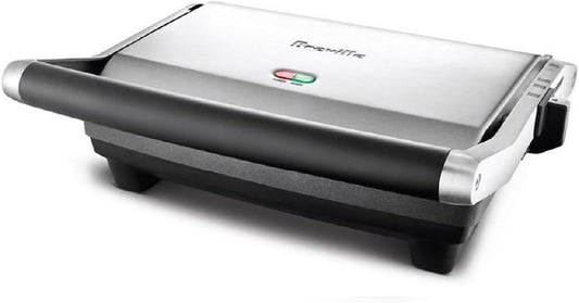 Breville Panini Press, Duo 1500-Watt Nonstick, Brushed Stainless Steel