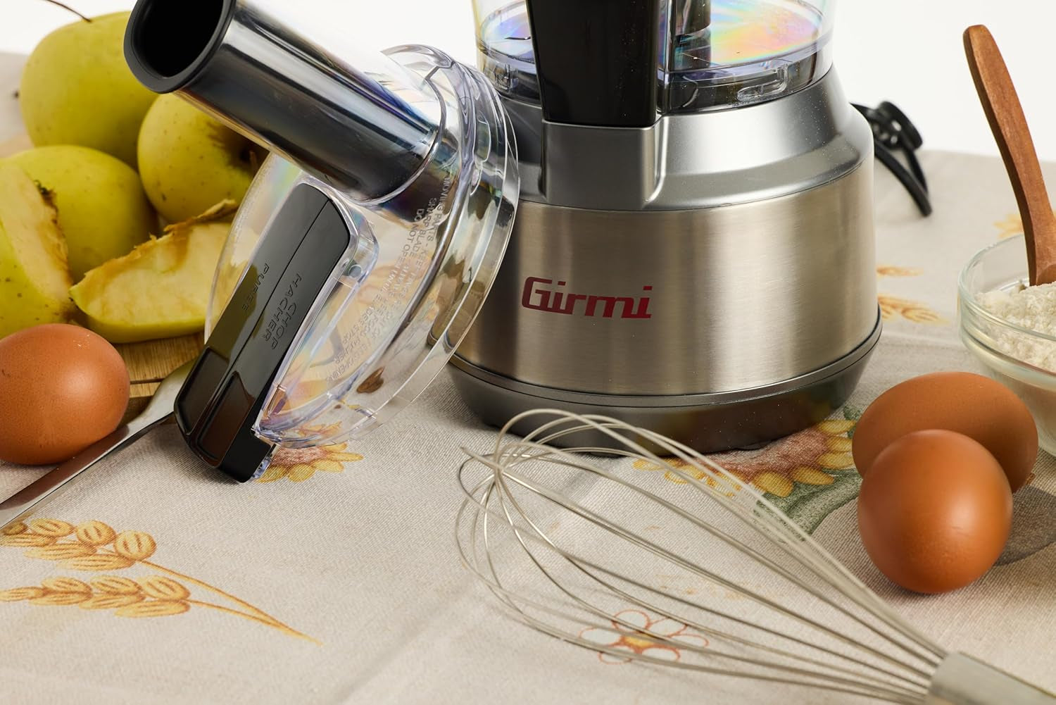 Girmi Food processor 2 Speed & 2 Stainless Steel Disks Multifunctional 300W 600ml Grey