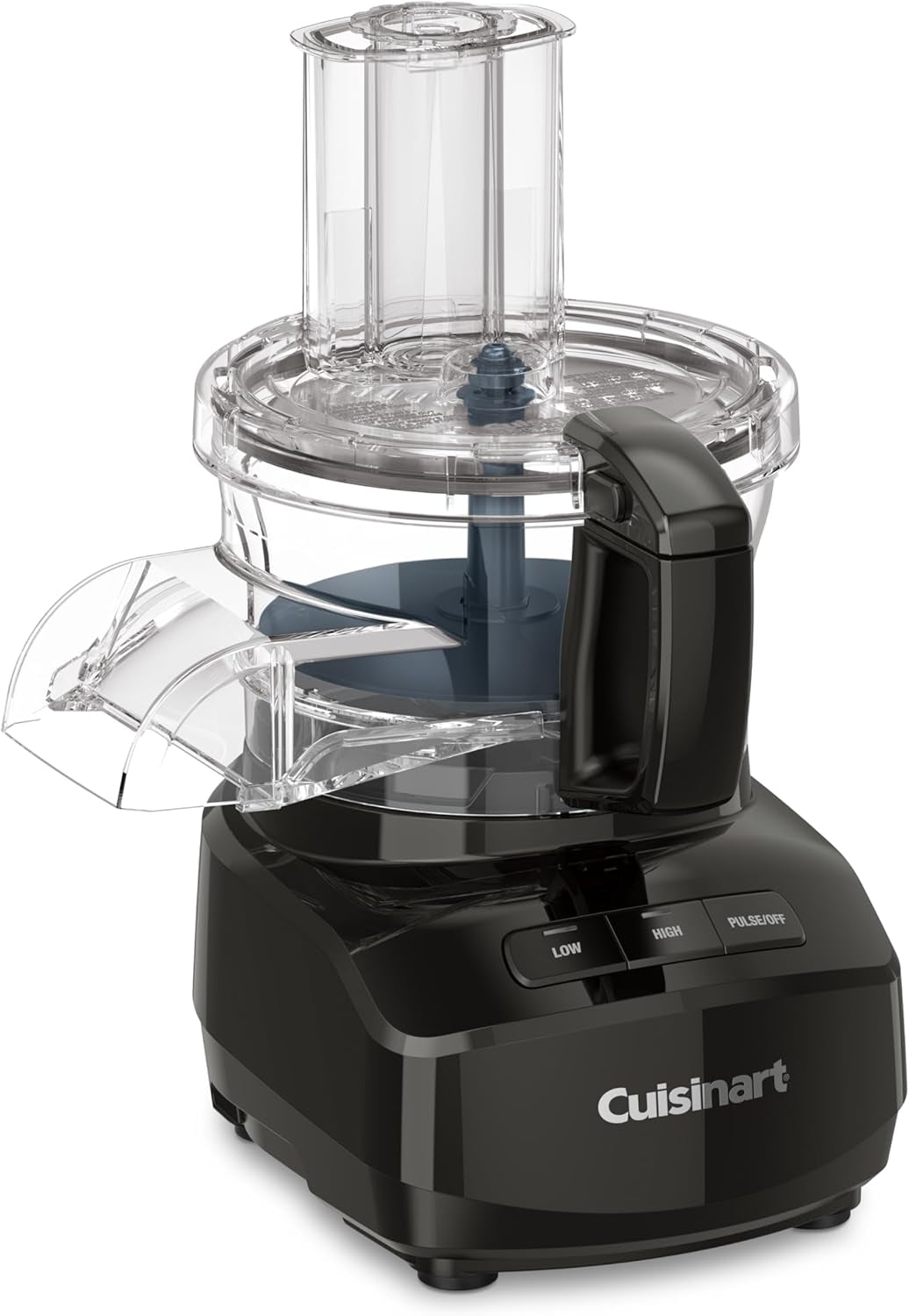 Cuisinart 9-Cup Continuous Feed Food Processor with Fine and Medium Reversible Shredding and Slicing Disc, Universal Blade, Continuous-Feed Attachment, and In-Bowl Storage (Black)